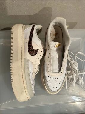 Nike Court Vision Alta “Leopard” Platform Sneaker